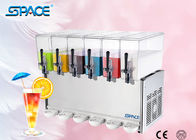 Six Flavor Commercial Fruit Juice Dispenser Machine CE / ISO Safety Certification