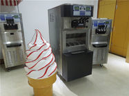 Floor Standing Commercial Soft Serve Ice Cream Machine Three Flavors
